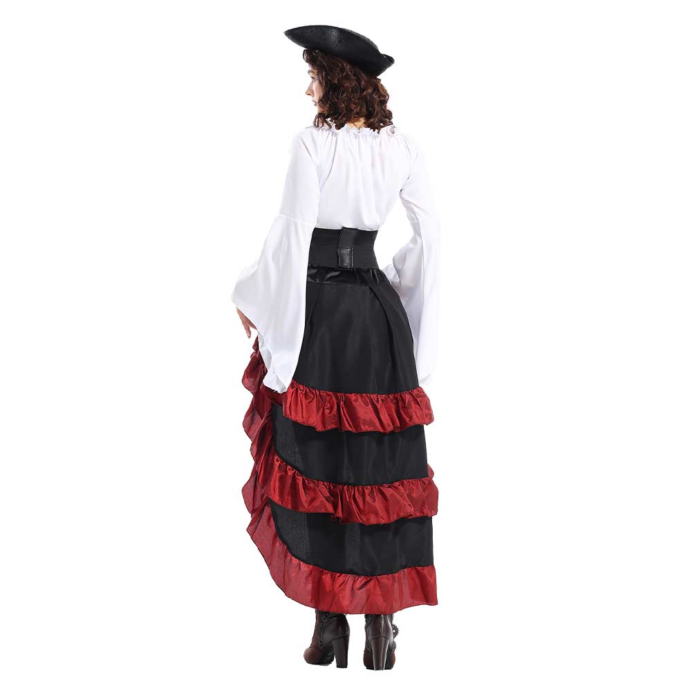Medieval Pirates Renaissance Women Dress Cosplay Costume Outfits Hallo ...