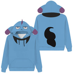 Palworld Depresso Adult Cosplay Printed Hoodie Hooded Sweatshirt Casual Pullover Hoodie Original Design