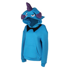 Palworld Depresso Blue Adult Cosplay Printed Hoodie Hooded Sweatshirt Casual Pullover Hoodie