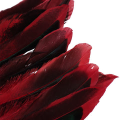 Women Colorful Feather Cape Shawl Ribbons Set Halloween Cosplay Costume Accessories