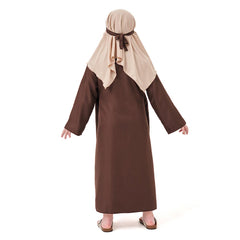 Arab Kids Boys Brown Robe 3 Piece Set Cosplay Costume Outfits Halloween Party Suit