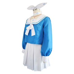 Blue Archive: The Animation Arona Women Blue Dress Cosplay Costume Outfits Halloween Carnival Suit