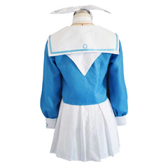 Blue Archive: The Animation Arona Women Blue Dress Cosplay Costume Outfits Halloween Carnival Suit