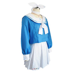 Blue Archive: The Animation Arona Women Blue Dress Cosplay Costume Outfits Halloween Carnival Suit