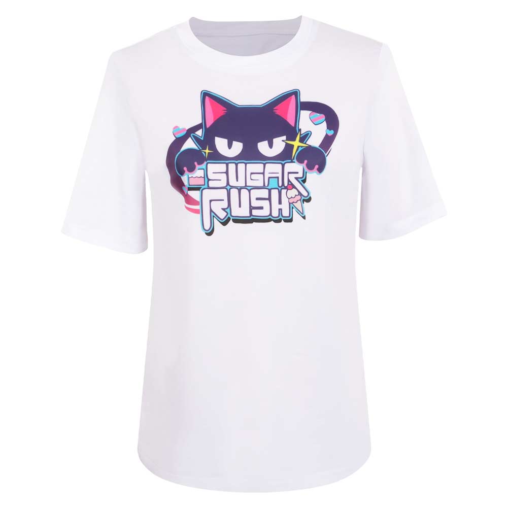 Blue Archive: The Animation Sugar Rush After-School Sweets Club White T-shirt Cosplay Costume Outfits Halloween Carnival Suit