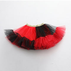 Bride Hairband Magic Stick 3 Piece Kids Girls Red Tutu Skirt Set Cosplay Costume Outfits Halloween Party Carnival Suit