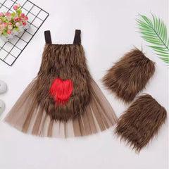 Brown Deer 2024 Christmas Baby Crawling Wear Cosplay Costume Set Halloween Carnival Suit