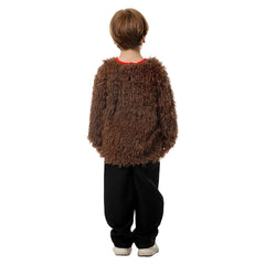 Brown Gorilla Plush Top Kids Children Overalls Cosplay Outfits Halloween Party Suit