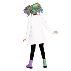 Crazy Scientist Cosplay Outfits For Kids Little Girls Halloween Carnival Party Disguise Suit