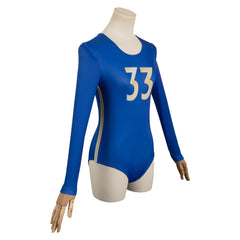 Fallout Lucy Vault 33 Dweller Blue One-piece Jumpsuit Cosplay Costume Outfits Halloween Carnival Suit