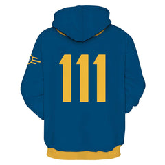 Fallout TV Vault 111 Dweller Adult Cosplay Printed Hoodie Hooded Sweatshirt Men Women Casual Pullover Hoodie