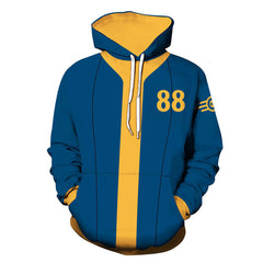 Fallout TV Vault 88 Dweller Adult Cosplay Printed Hoodie Hooded Sweatshirt Men Women Casual Pullover Hoodie