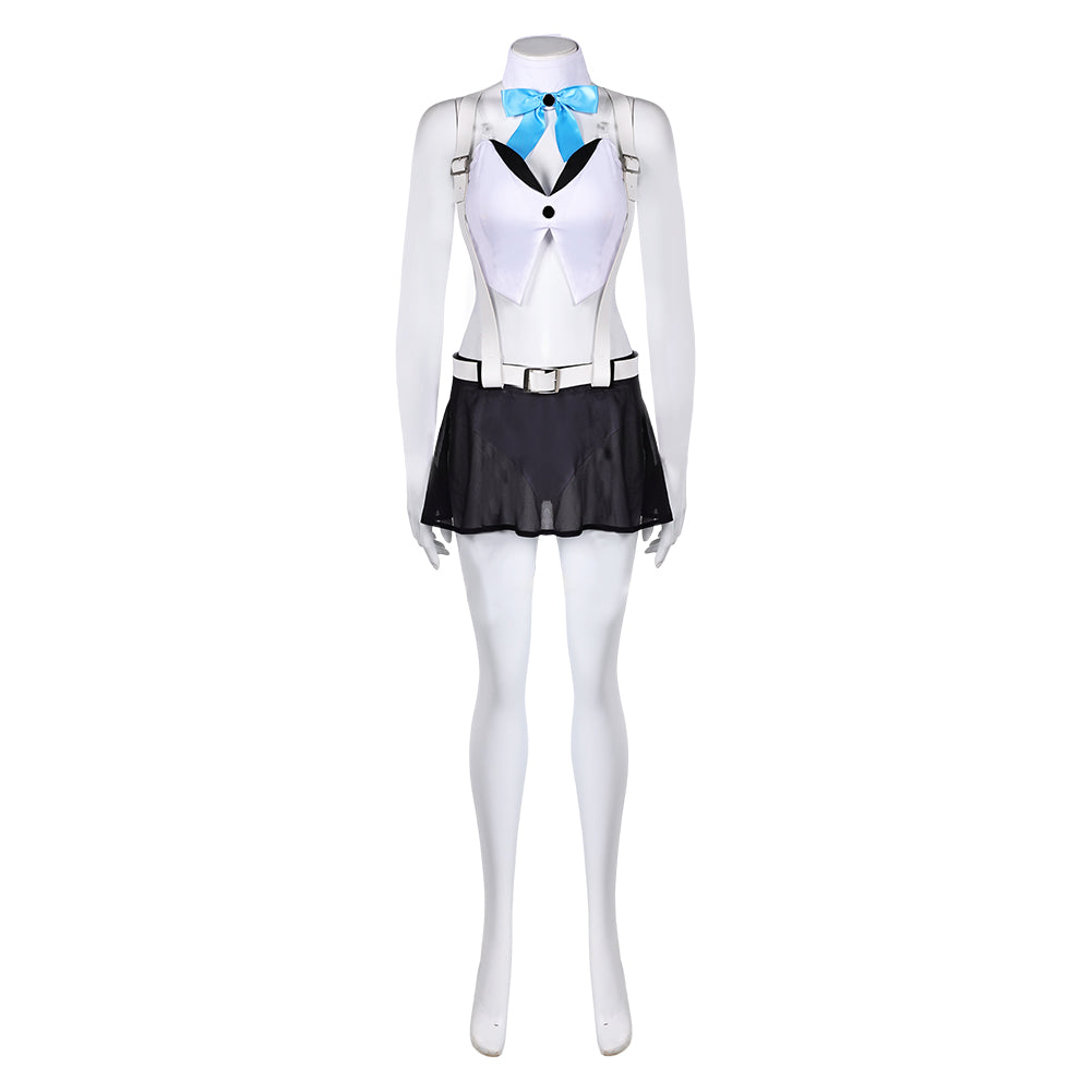 Final Fantasy Ⅶ: Ever Crisis Tifa Lockhart White 3 Piece Swimsuit Set Halloween Carnival Cosplay Costume Original Design