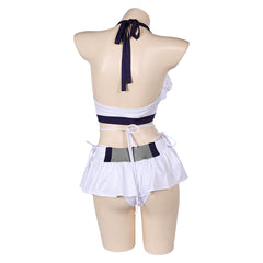 Final Fantasy VII Tifa Lockhart Original White Bikini Swimsuit Cosplay Costume Outfits Halloween Carnival Suit