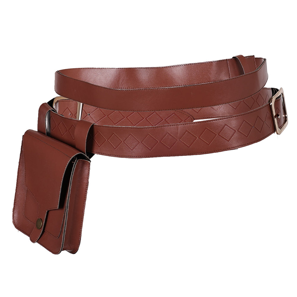 Flynn Rider Cosplay Brown Leather Waist Bag Halloween Carnival Costume ...