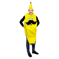 Funny Banana Beard Banana Yellow Jumpsuit Valentine Cosplay Outfits Halloween Party Suit