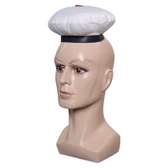 Ghostbusters 2024 Stay Puft Marshmallow Man Cosplay White Navy Hat Cap Halloween Carnival Costume Accessories Props