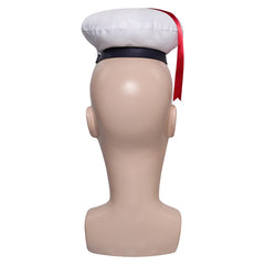 Ghostbusters 2024 Stay Puft Marshmallow Man Cosplay White Navy Hat Cap Halloween Carnival Costume Accessories Props