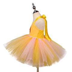  Girl‘s Duck Fluffy Skirt Tutu Dress Cosplay Costume Outfits Halloween Carnival Suit  