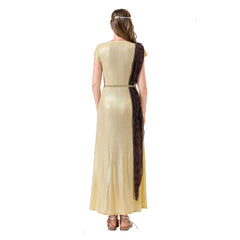 Greek Mythological Goddess Long Dress Retro Medieval Renaissance Cosplay Outfits Halloween Party Suit