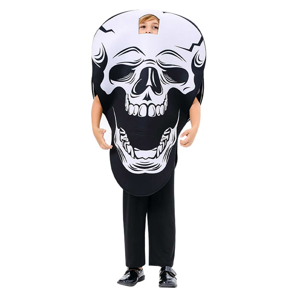 Halloween Carnival Skull Cosplay Costume For Kids Children Outfits