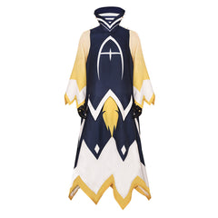 Hazbin Hotel Adam The Exorcist Blue Dress With Gloves Cosplay Costume Outfits Halloween Carnival Suit