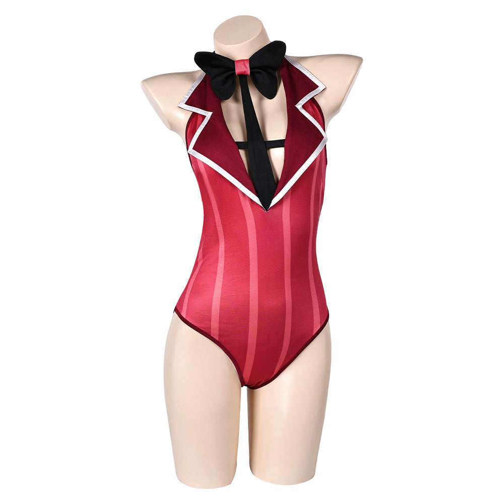 Hazbin Hotel Alastor One-piece Swimsuit Femboy Clothing Cosplay Costume Outfits Halloween Carnival Suit