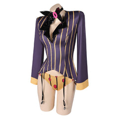 Hazbin Hotel Sir Pentious Purple Sexy Lingerie for Women Cosplay Costume Outfits Halloween Carnival Suit