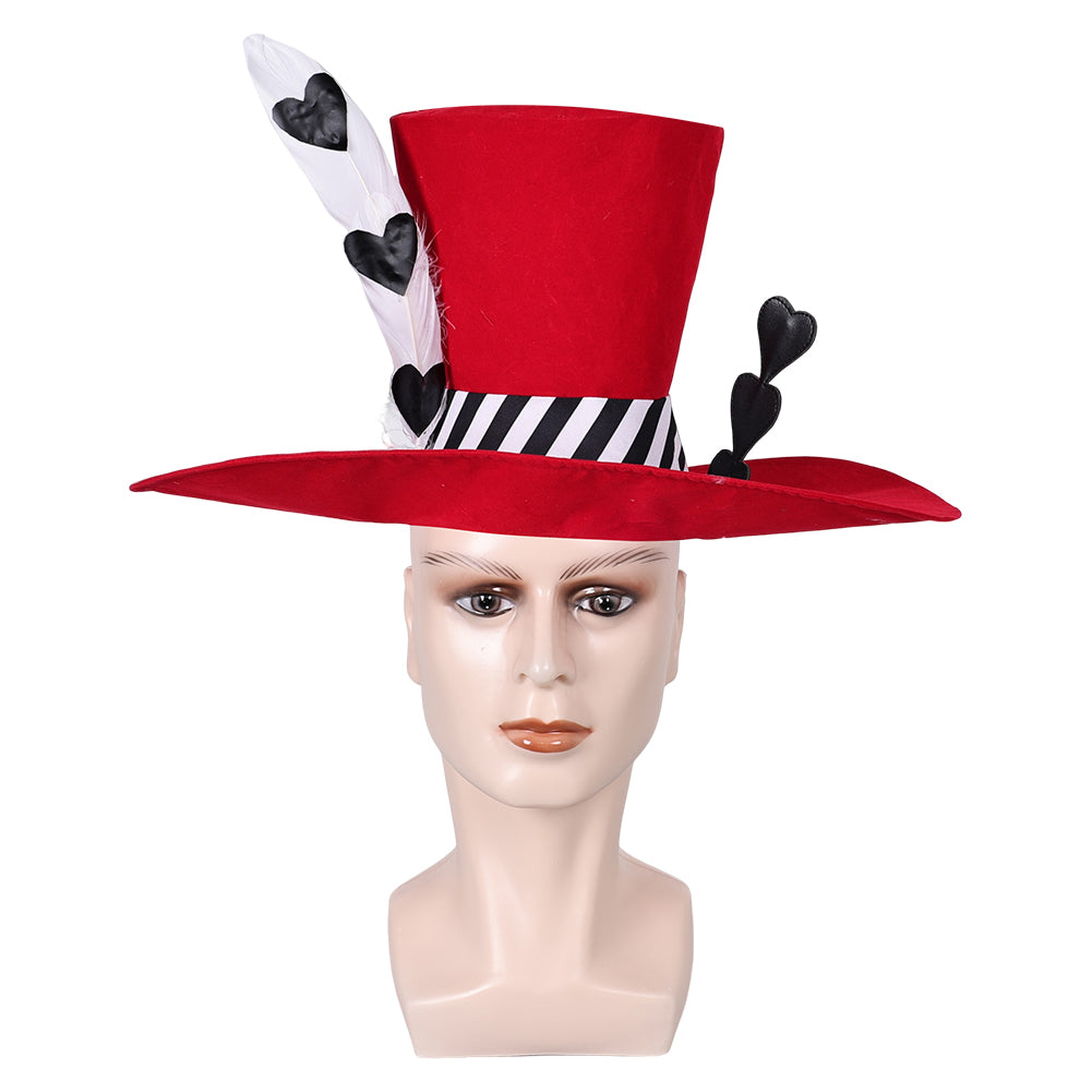 Hazbin Hotel TV Valentino Cosplay Hat Cap Halloween Carnival Costume Accessories