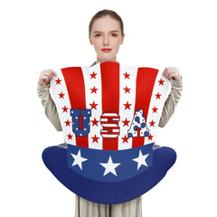 Independence Day Party USA Hat Stage Performance Spooky Cosplay Costume Outfits Halloween Carnival Suit