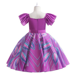 Iwájú Tola Martins Kids Girls Purple Dress Cosplay Costume Outfits Halloween Carnival Suit