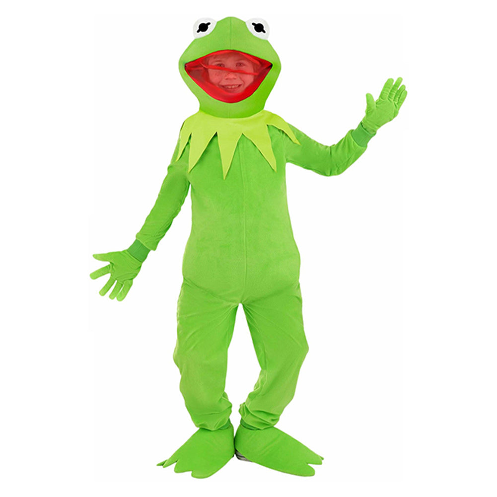 Kermit The Frog The Muppet Show Kids Children Cosplay Jumpsuit Halloween Carnival Suit