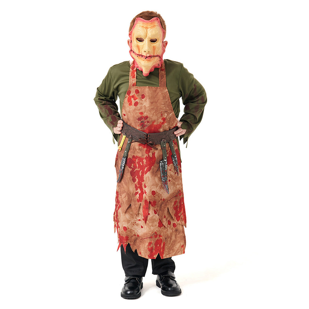 Kids Boys Butcher Cosplay Costume Outfits Halloween Carnival Suit