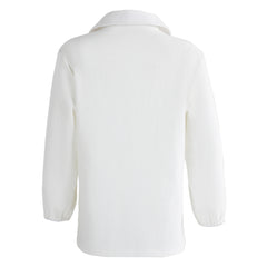 Kids Boys Medieval Pirate White Drawstring Shirt Cosplay Outfits Halloween Carnival Suit