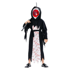 Kids Children Devil's Eye Death Cosplay Outfits Set Halloween Party Suit