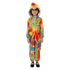 Kids Children Parrot Cosplay Sleepwear Outfits Halloween Carnival Suit