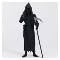 Kids Children's Death Cosplay Costume Outfits 3 Piece Set Halloween Carnival Suit