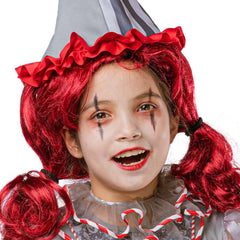 Kids Girls Joker Seller Dress Full Set Stage Performance Cosplay Costume Outfits Halloween Carnival Suit