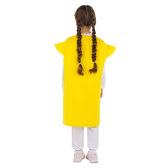 Kids Girls Traffic Light Cosplay Yellow Costume Halloween Kindergarten Carnival Suit