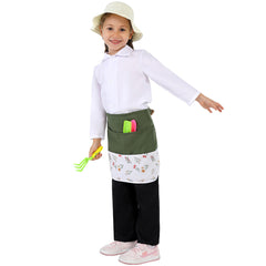 Kindergarten Pastoral Style Bib Props Set Cosplay Outfits Halloween Carnival Suit