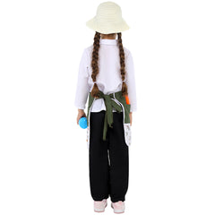 Kindergarten Pastoral Style Bib Props Set Cosplay Outfits Halloween Carnival Suit