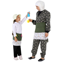 Kindergarten Pastoral Style Bib Props Set Cosplay Outfits Halloween Carnival Suit