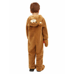 LOVE Brown Bear Kids Children Animal Pyjamas Cosplay Outfits Halloween Party Suit