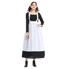 Medieval Colonial Style Estate Women Maid Dress 3 Piece Set Cosplay Outfits Halloween Party Suit