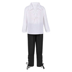 Medieval Pirate Cosplay Kids Boys Shirt Lace-Up Pants Outfits Halloween Carnival Suit