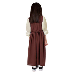 Medieval Renaissance Court Palace Kids Girls Brown Dress Cosplay Costume Outfits Halloween Carnival Suit