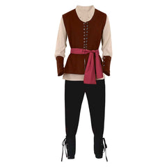 Medieval Renaissance Pirate Cosplay Outfits Full Set Retro Halloween Carnival Suit