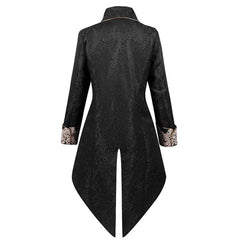 Men's Steampunk Medieval Gothic Victorian Coat Cosplay Costume Outfits Halloween Carnival Suit