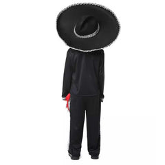 Mexican Ethnic Style Cosplay Costume For Kids Children 6 Piece Set Outfits Halloween Carnival Suit