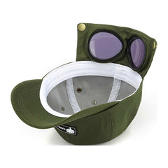 Pilot Handmade INS Green Peaked Cap Hat Halloween Carnival Cosplay Costume Accessories